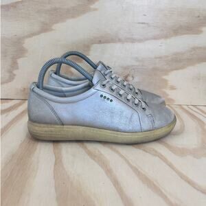 Ecco - Casual Hybrid - Golf Shoes - Silver - Women's - 7.5